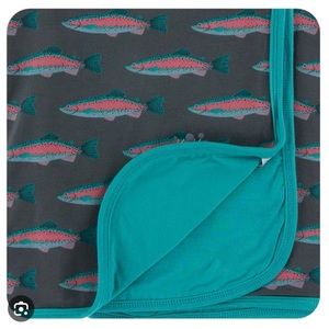 Kickee Pants Toddler Blanket in Stone Rainbow Trout